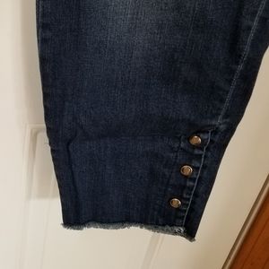 2 pair Dress Barn Frayed Hem Jeans 18W-NEW